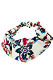 2 adet Çini Desenli Paraşüt Lastikli Bandana, Lastikli Saç Bandı, Bandana
