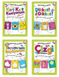 Kukla Becerikli Çocuklar Etkinlik Seti 4+ Yaş 4 Kitap
