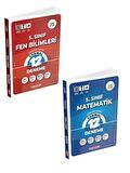 5.Sınıf.Fen bilimleri ve MatematikDinamik Serisi Sarmal 2 li deneme set.