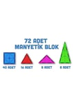 Manyetik Yapı Blokları 72 Parça