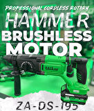 HaisPro Profesyonel Akülü Darbeli Kırıcı Delici Matkap 21 V 4.0 Ah Çift Akü ZA-DS-195