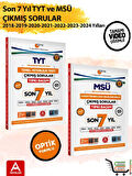 Son 7 yıl TYT ve MSÜ Çıkmış Sorular-2024-2023-2022-2021-2020-2019-2018 Yılları