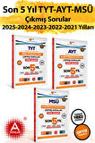 Son 5 yıl AYT-TYT ve MSÜ Sınavları ÖSYM Çıkmış Sorular Tıpkı Basım 2026 Model