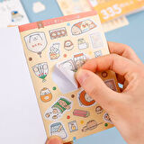 Sevimli Minikler Temalı 335 Adet Sticker Defteri • Bullet Journal (GGK-ZI006)