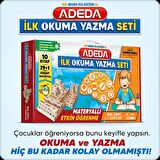 Adeda İlk Okuma Yazma Seti (10 Kitap - 29+1 Parça Ahşap Materyaller)