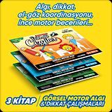 Dikkatli Çizgiler - Okuldan Önce Serisi (5-7 Yaş A-B-C)
