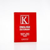 İngilizce Türkçe Sözlük Plastik Kapak Kırmızı, ENGLISH DICTIONARY, Renkli! TDK Onaylı!