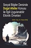 Sosyal Bilgiler Dersinde Doğal Afetler Konusu ile İlgili Uygulanabilir Etkinlik Örnekleri