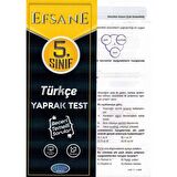 Açı 5.Sınıf Türkçe Efsane Yaprak Test