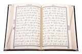 Kadife Kutulu Kur'an-ı Kerim (Orta Boy, Elif-Vavlı, Siyah)