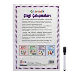 Çıkartmalı Çizgi Çalışmaları Renk ve Şekillerle İlgili Aktiviteler