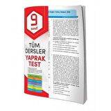 9. Sınıf Tüm Dersler Yaprak Test