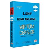 3. Sınıf VIP Tüm Dersler Konu Anlatımlı Mavi Kitap