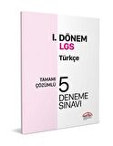 Editör Yayınları 8. Sınıf LGS Türkçe 1. Dönem 5 Deneme