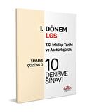 Editör Yayınları 8. Sınıf LGS TC İnkılap Tarihi ve Atatürkçülük 1. Dönem 10 Deneme