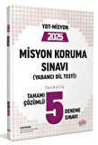 YDT Misyon Koruma Sınavı 5 Deneme Sınavı