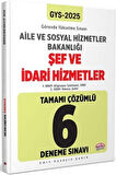 T.C. Aile Ve Sosyal Hizmetler Bakanlığı 2025 GYS Şef Ve İdari Hizmetler Tamamı Çözümlü 6 Deneme Sınavı