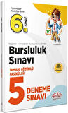 6. Sınıf Bursluluk Tamamı Çözümlü Fasiküllü 5 Deneme Sınavı Editör Yayınları