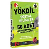 YÖKDİL Sosyal Bilimler 50 Adet Orta Seviye Renkli Çeviri Okuma Çalışması