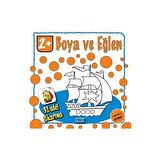 Boya ve Eğlen - Turuncu Kitap - 32 Adet Çıkartma