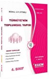 4. Sınıf 5. Yarıyıl Türkiye'nin Toplumsal Yapısı Konu Anlatımlı Soru Bankası Güz Dönemi