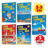 Yükselen Zeka 3-5 Yaş Evde Etkinlik Seti (Çizgi Çalışmaları, Sayılar,