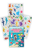 MY STİCKER BOOK 8Lİ SET,TEKRAR KULLANILABİLİR STİCKER KİTABI, TÜKENMEYEN STİCKER KİTABI