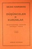 Düşünceler -2 / Kurumlar / Sezai Karakoç