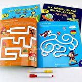 2-4 Yaş Evde Etkinlik Seti - Mucit Karınca Serisi YAZ-SİL Kitaplar 2. seri Yükselen Zeka