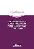 Avrupa Birliği İlkeleri Işığında Türk İş Hukukunda Toplu İş Sözleşmesi Yapma Yetkisi
