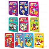 Eğlenceli Boyama Seti - 10 Kitap Takım