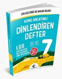 7. Sınıf Din Kültürü ve Ahlak Bilgisi Dinlendiren Defter
