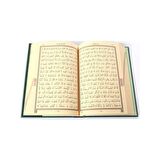 Orta Boy Kur'an-ı Kerim (2 Renkli, Yeşil, Mühürlü)