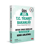 Data Yayınları 2025 ÜDS T.C. Ticaret Bakanlığı Ünvan Değişikliği Sınavı Ortak Konular Konu Anlatım