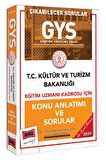2024 GYS Kültür ve Turizm Bakanlığı Eğitim Uzmanı Kadrosu İçin Konu Anlatımı ve Sorular
