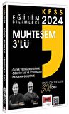 2024 Eğitim Bilimleri Muhteşem 3lü Ölçme ve Değerlendirme Öğretim İlke ve Yöntemleri Program Geliştirme Çözümlü Soru Bankası Yargı