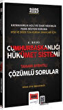 Yargı Yayınları 2025 Cumhurbaşkanlığı Hükümet Sistemi Çözümlü Sorular