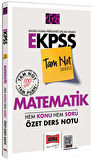 Yargı 2026 EKPSS Tam Not Serisi Matematik Hem Konu Hem Soru Özet Ders Notu