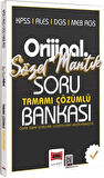 Yargı Yayınları KPSS ALES DGS MEB AGS Orijinal Sözel Mantık Tamamı Çözümlü Soru Bankası