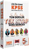 2024 KPSS Lise Ön Lisans GK-GY 5Yüz Ekibi Tüm Dersler Tek Kitap Soru Bankası