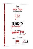 2024 KPSS ÖABT Türkçe Öğretmenliği Yaprak Test