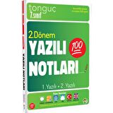 Tonguç Yayınları 7. Sınıf Yazılı Notları 2. Dönem 1 ve 2. Yazılı