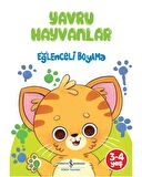 Mutlu ve Yavru Hayvanlar ile Oyuncaklar ve Hayvan Dostlarımız Boyama Seti