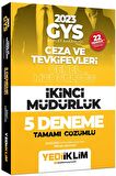 Yediiklim 2023 GYS Ceza Ve Tevkifevleri Genel Müdürlüğü İkinci Müdürlük 5 Deneme Tamamı Çözümlü