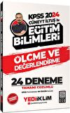 2024 KPSS Cüneyt İltuş ile Eğitim Bilimleri Ölçme ve Değerlendirme Tamamı Çözümlü 24 Deneme