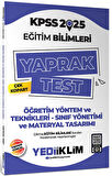 2025 KPSS Eğitim Bilimleri Öğretim Yöntem ve Teknikleri Çek Kopart Yaprak Test