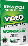 2025 KPSS Genel Kültür Vatandaşlık Video Ders Notları Yediiklim Yayınları