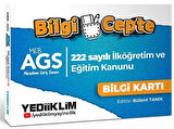 Yediiklim MEB-AGS 222 Sayılı İlköğretim ve Eğitim Kanunu Bilgi Cepte Bilgi Kartı - Bülent Tanık Yediiklim Yayınları
