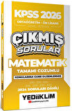 Yediiklim KPSS 2026 Ortaöğretim Önlisans Matematik Konularına Göre Çıkmış Sorular 2024 (2024 soruları dahil)