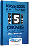 Yediiklim 2026 Ön Lisans GY-GK Tamamı Çözümlü Son 5 Sınav Çıkmış Sorular 2024 Soruları Dahil